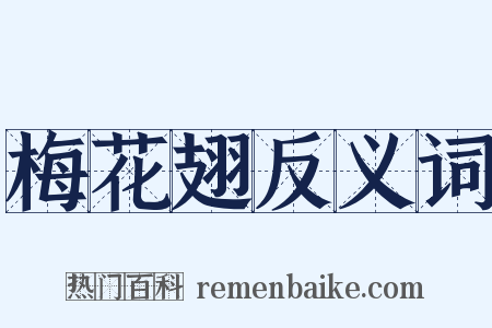 梅花翅反义词是什么意思的图片